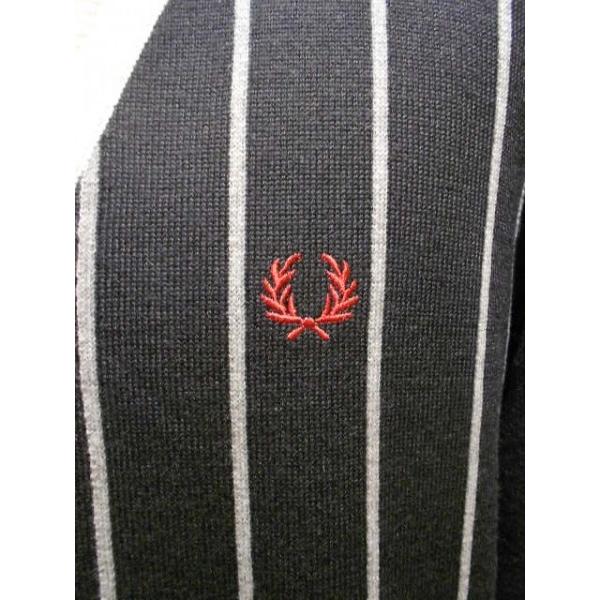 FRED PERRY(フレッドペリー) ストライプカーディガン (F3099/01 FRED PERRY(フレッドペリー) ストライプカーディガン (F3099/01