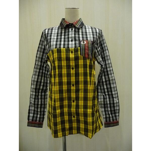 FRED PERRY  レディース  Mixed Tartan Shirt ( イエロー×ブラック)  （G7115/958)