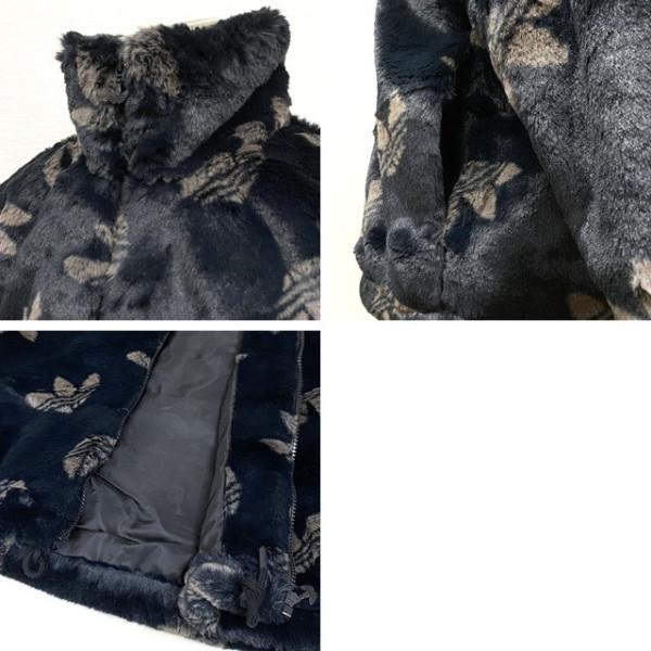 adidas Originals モノグラム ファージャケット （ブラック/ベージュ