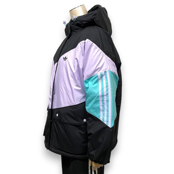 adidas Originals レディース カラーブロック ダウンジャケット