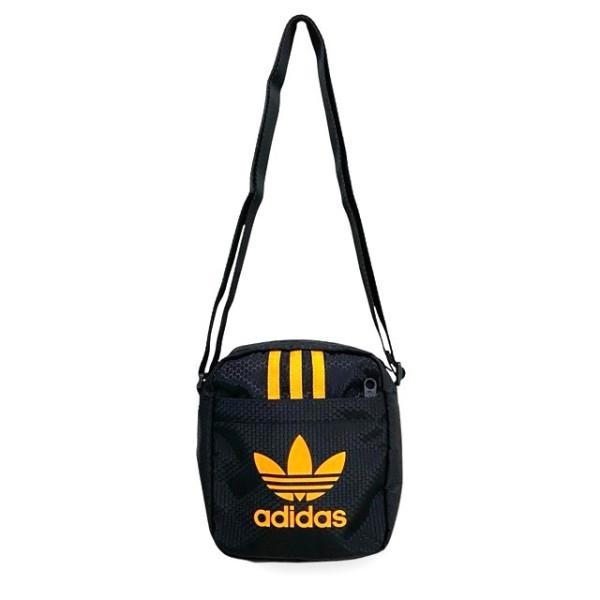 adidas Originals スモールアイテム バッグ （ブラック/EQTオレンジ