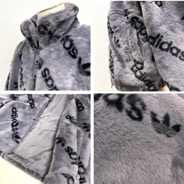 adidas Originals レディース トーナル総柄プリント ファージャケット