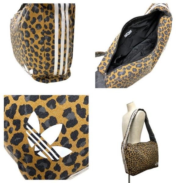 adidas Originals レオパード柄 ラージ ショルダーバッグ （ブロンズ