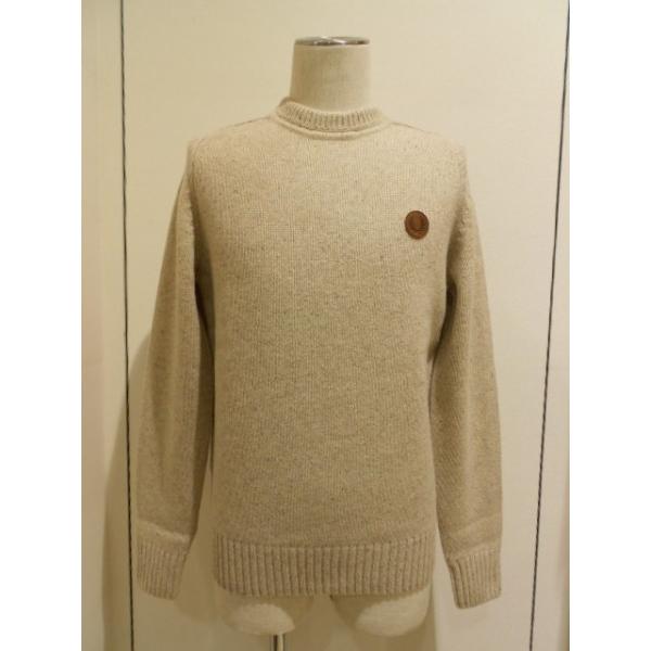 いラインアップ FRED PERRY Crew Neck Sweater （K8244)ベージュ ニット、セーター