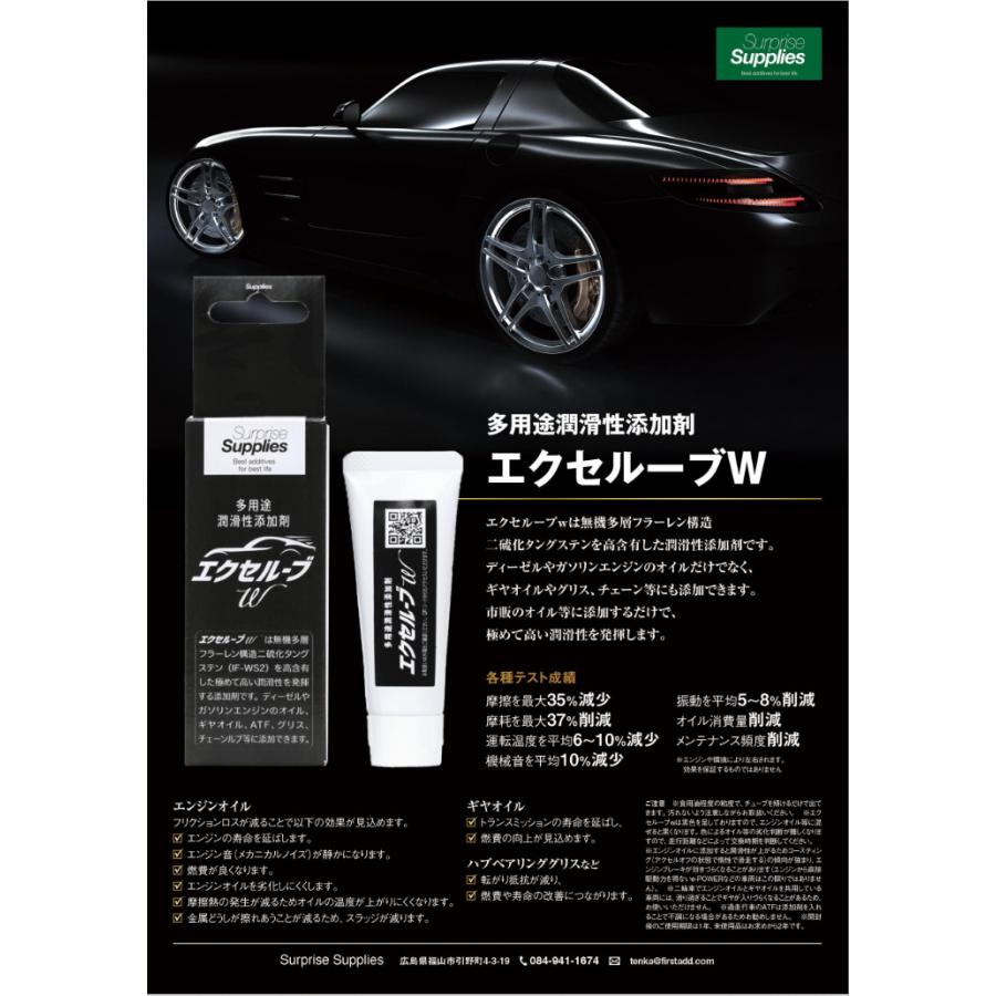 新発売】エクセルーブw 多用途潤滑性添加剤 内容量20ml : 高性能