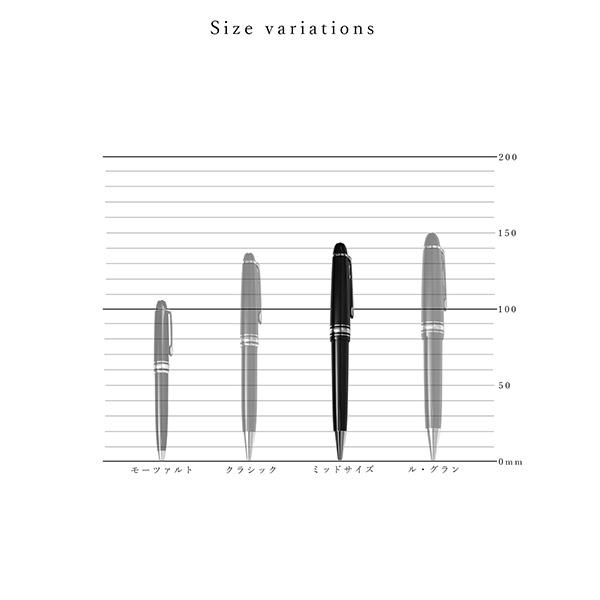 【ポイント10倍】モンブラン MONTBLANC MEISTERSTUCK マイスターシュテュック プラチナライン ミッドサイズ  メンズ レディース ツイスト式 ブランド ボールペンの画像
