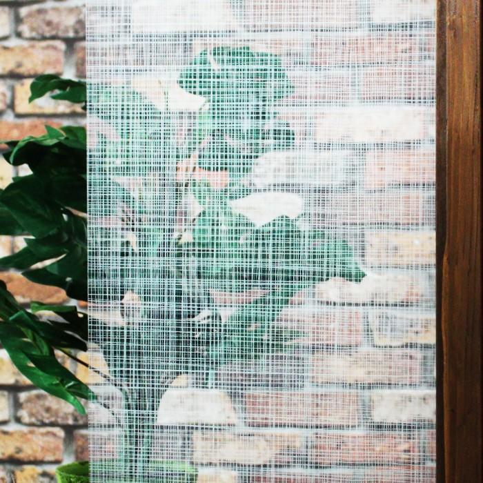 特価！フラックスホワイト・デコ(白リンネル柄) 123ｃm幅×30mロール箱売 窓ガラス フィルム 目隠し プライバシー 装飾 同梱不可 #D-FXW48 Roll 白# | BRAINTEC | 02