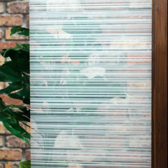 特価！マルチストライプホワイト・デコ(白ストライプ柄) 123ｃm幅×30mロール箱売 窓ガラス フィルム 目隠し プライバシー 内装 同梱不可 #D-MSW48 Roll 白# | BRAINTEC | 03