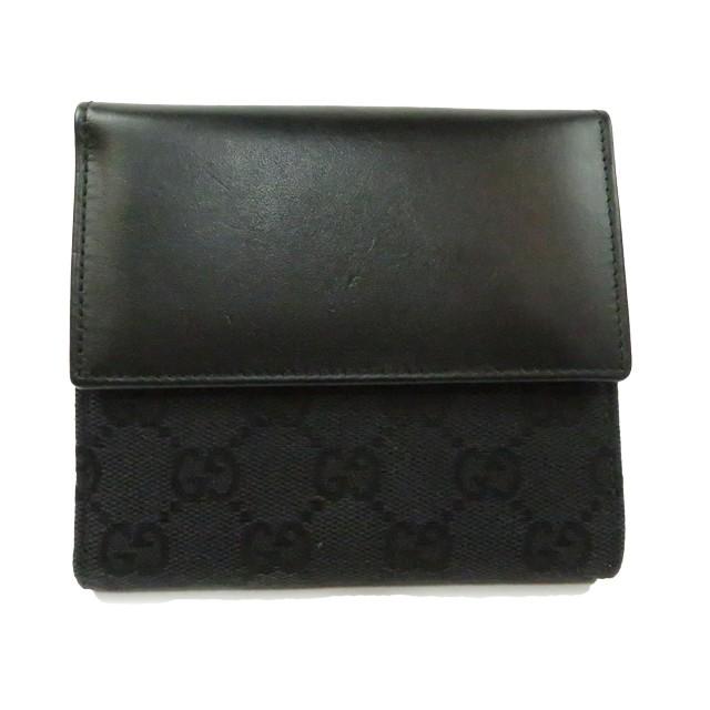 グッチ GUCCI ジャッキー 05474 1147 GGキャンバス メンズ レディース Wホック財布 2つ折財布 美品 【中古】｜brammare｜02