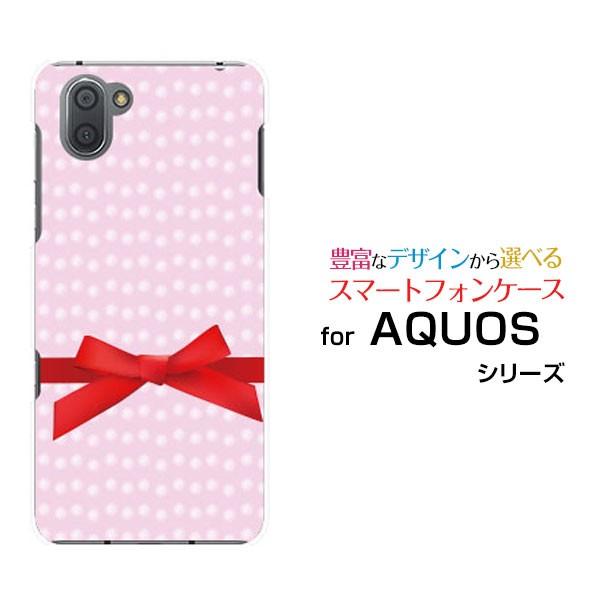 AQUOS R3 SH-04L SHV44 アクオス スマートフォンケース スマートフォンカバー ハードケース/ソフトケース プレゼント 小物 パステルドットリボン｜branch-berry