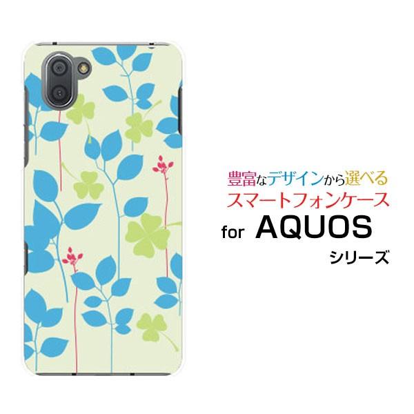 AQUOS R3 SH-04L SHV44 アクオス アールスリー スマートフォンケース スマートフォンカバー ハードケース/ソフトケース プレゼント 小物 クローバーと葉っぱ｜branch-berry