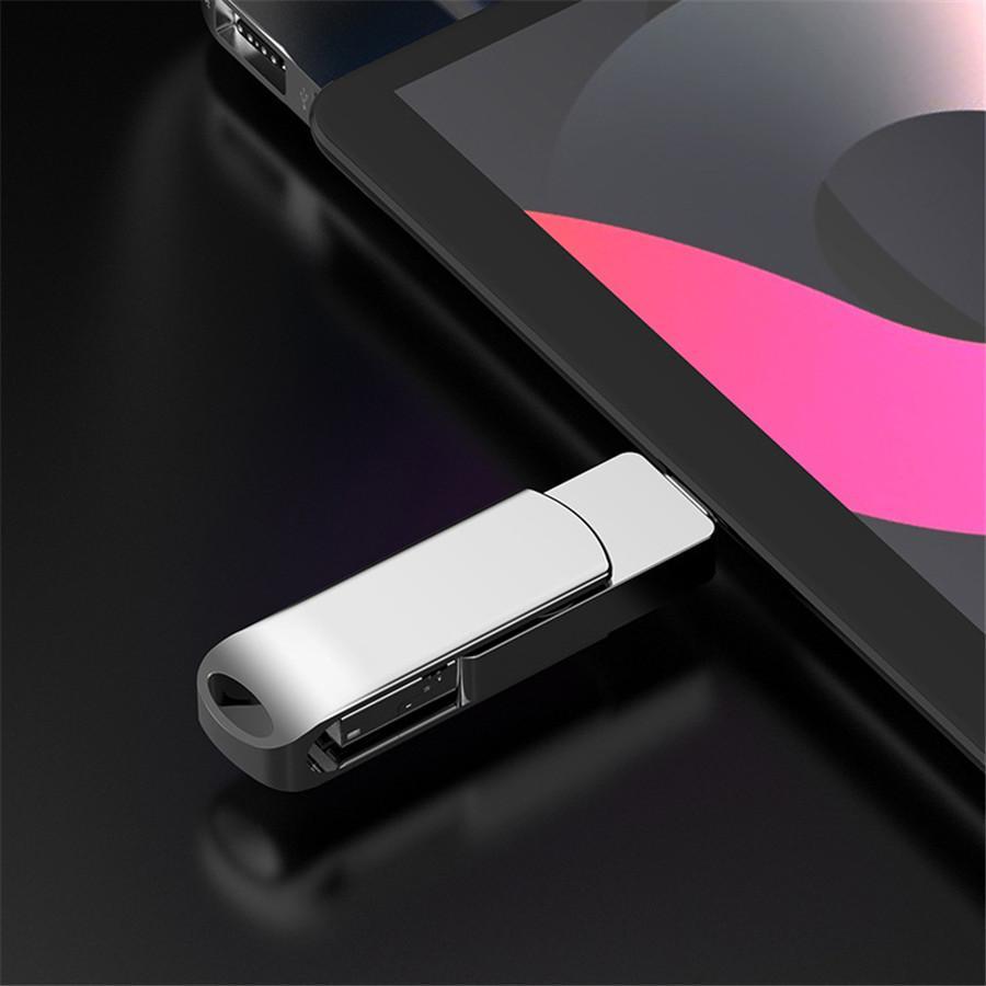 USBメモリー 4in1 128GB 64GB iPhone iPad Android PC対応 ライトニング 高速 大容量 容量不足解消 コンパクト｜branch-shop｜14