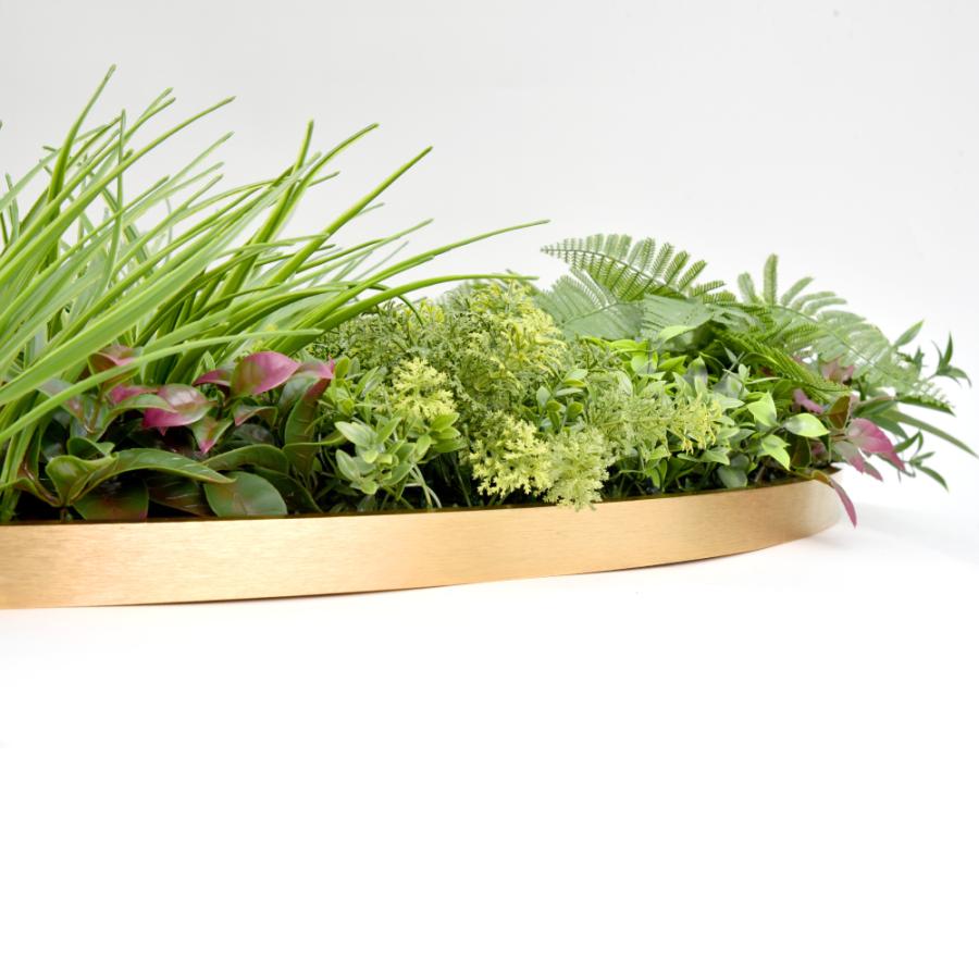 Branch leaves ウォールグリーン 直径100cm 円形 額縁付き CCGF006V033 壁掛け 人工観葉植物 フェイクグリーン インテリア装飾 by Branch Treesの画像