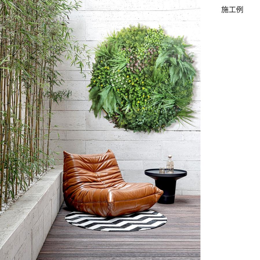 Branch leaves ウォールグリーン 直径100cm 円形 額縁付き CCGF006V033 壁掛け 人工観葉植物 フェイクグリーン インテリア装飾 by Branch Treesの画像