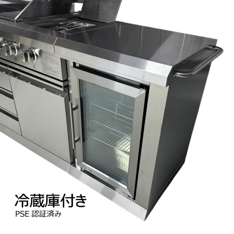 Branch Grill 大型 システムキッチン BBQガスグリル HG6006 水道シンク