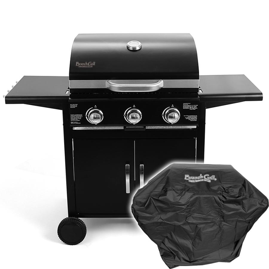 Branch Grill 中型BBQガスグリル+専用ロゴ入りカバー付き Branch Grill 中型BBQガスグリル+専用ロゴ入りカバー付き