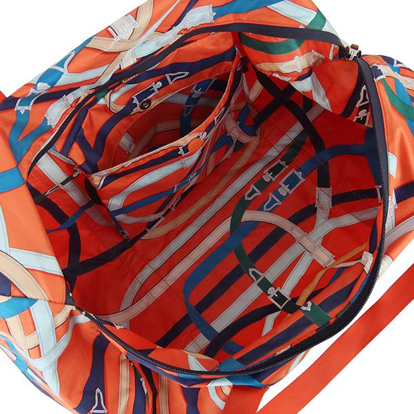 HERMES（エルメス） エアシルク 44 シルク オレンジ マルチカラー 1007