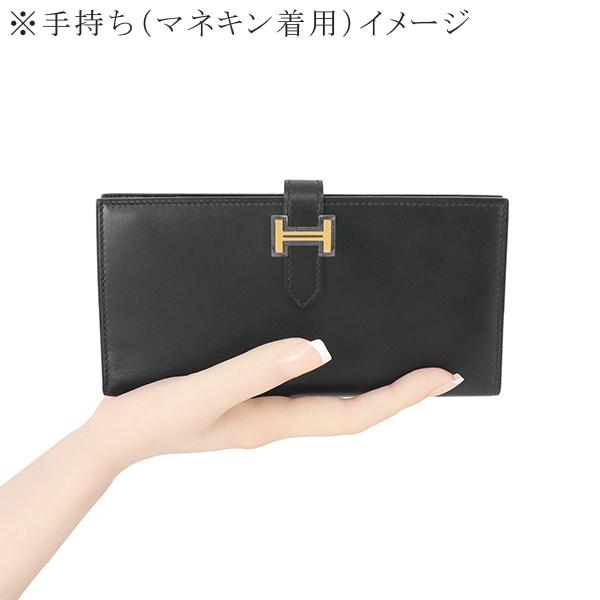 エルメス HERMES 財布 ベアンクラシック ボックスカーフ ブラック 1010｜brand-across｜13