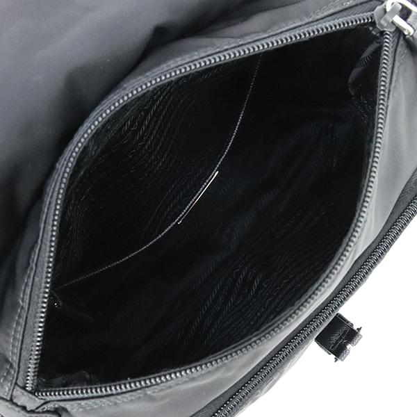 PRADA（プラダ） ショルダーバック Re-Nylon サフィアーノ ブラック
