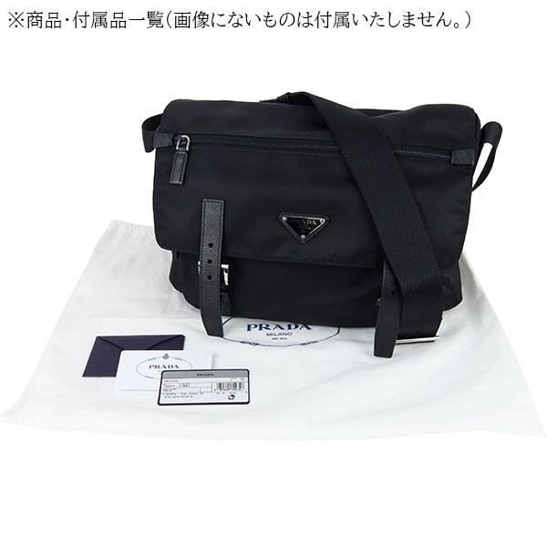 PRADA（プラダ） ショルダーバッグ ナイロン サフィアーノ ブラック