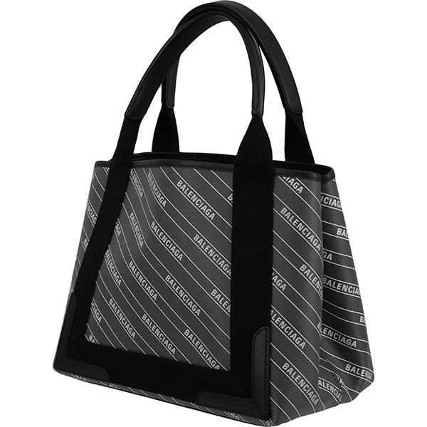 バレンシアガ BALENCIAGA トートバッグ ネイビーカバス S 339933 ロゴ