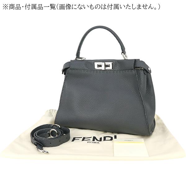 フェンディ FENDI ピーカブー ミディアム 8BN290 レディース ハンドバッグ ショルダーバッグ グレー 1147｜brand-across｜09