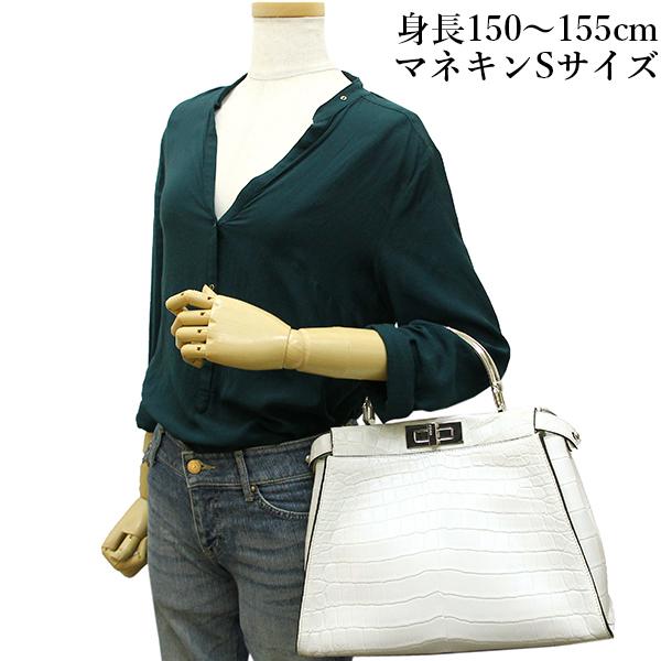 ランキング受賞 フェンディ ピーカブー ミディアム クロコダイル レザー ホワイト 2wayバッグ フェンディ ショルダーバッグ ハンドバッグ Fendi レディース 斜めがけ ハンドバック バック 本革 レギュラー Handbag Bag ブランド プレゼント 美品 送料無料 受注発注