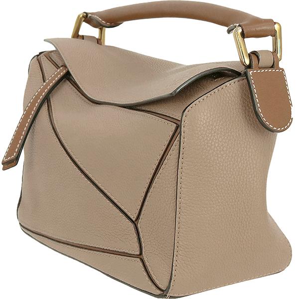 LOEWE　 ロエベ　ハンドバッグ　バタフライがま口　スタッズ　946 LOEWE（ロエベ） ハンドバッグ がま口 カーフレザー ブラウン