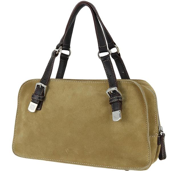 LOEWE（ロエベ） ハンドバッグ アナグラム スエード カーフレザー