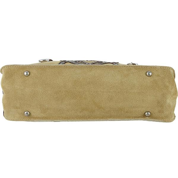 LOEWE（ロエベ） ハンドバッグ アナグラム スエード カーフレザー