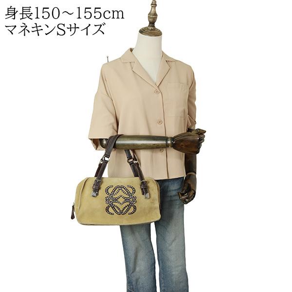 LOEWE（ロエベ） ハンドバッグ アナグラム スエード カーフレザー