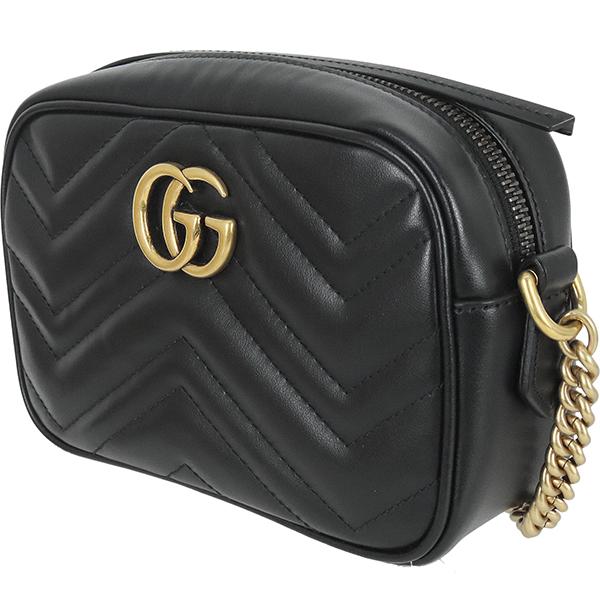 GG Marmont グッチ ミニカメラバッグ GGマーモント ブラック 1450