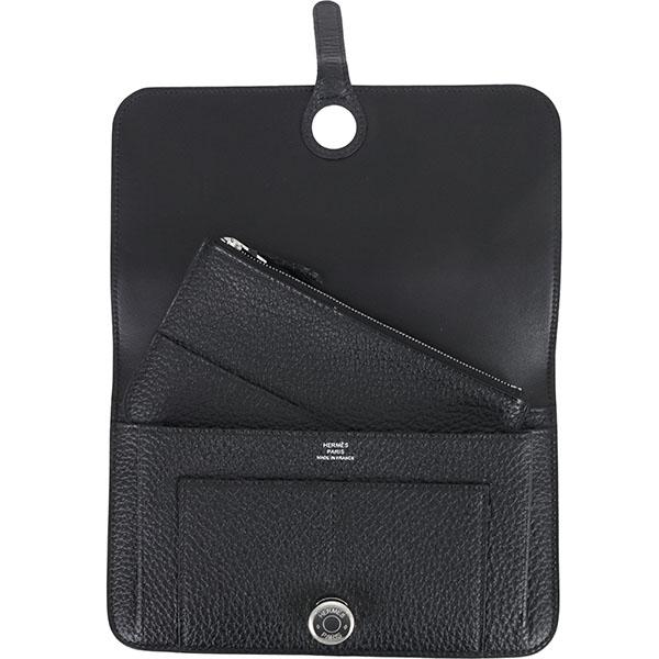 Dogon エルメス 財布 ドゴンGM トゴ ブラック 147276 : ACROSS