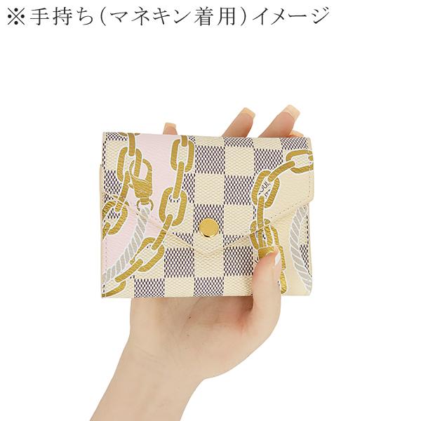 【超美品】ルイヴィトン ポルトフォイユ ヴィクトリーヌ ダミエ 三つ折り財布 ポルトフォイユ・ヴィクトリーヌ ルイヴィトン 三つ折り財布