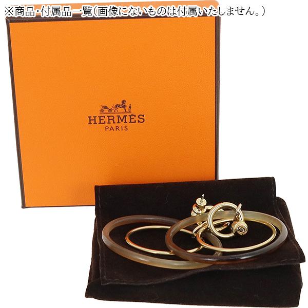 HERMES（エルメス） ピアス アミュレットデュオ バッファローホーン