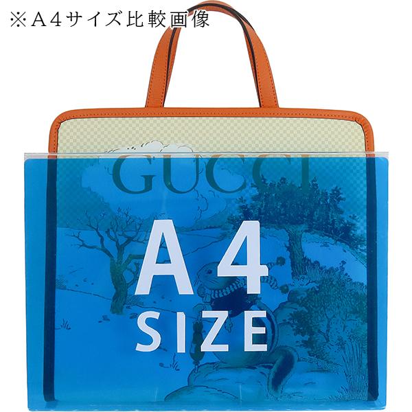 GUCCI GG柄 キャンバス レザートートバッグ ベージュ/ブルー A4 希少