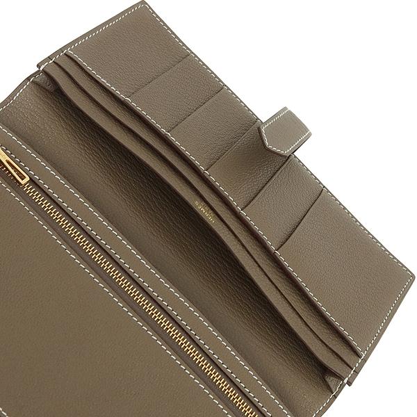 Bearn エルメス 財布 ベアンスフレ シェーブルミゾール エトゥープ