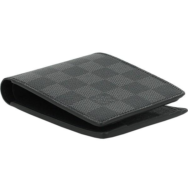 爆安 ルイヴィトン LOUIS VUITTON ダミエグラフィット 二つ折り財布