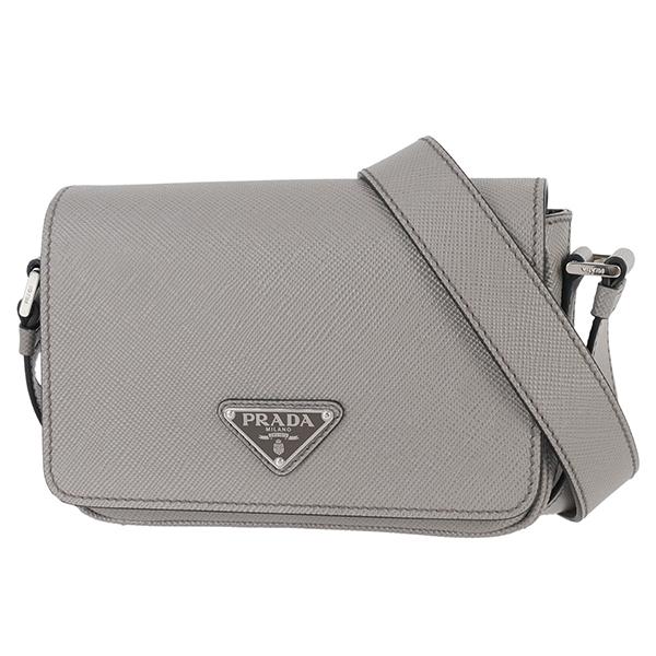 PRADA（プラダ） ショルダーバッグ サフィアーノ グレー 156415