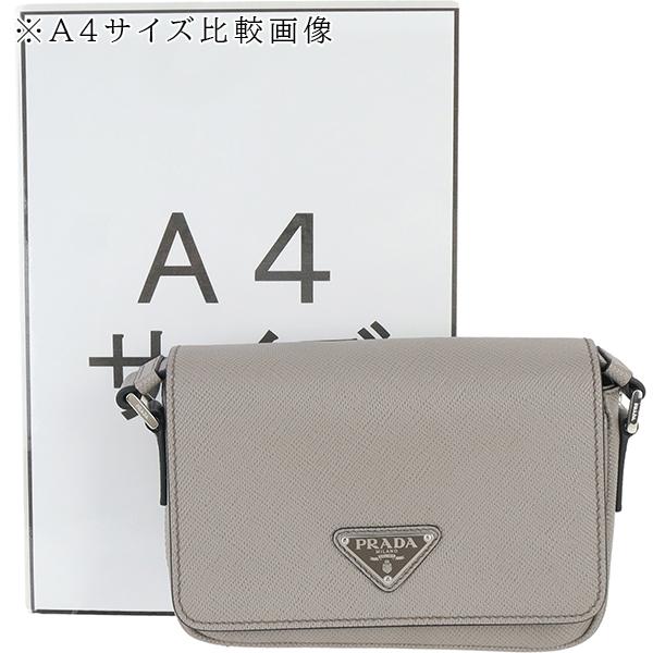 PRADA（プラダ） ショルダーバッグ サフィアーノ グレー 156415