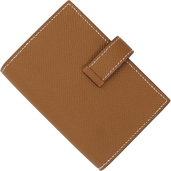 HERMES エルメス カードケース ベアン エプソン ゴールド HERMES エルメス カードケース ベアン エプソン ゴールド