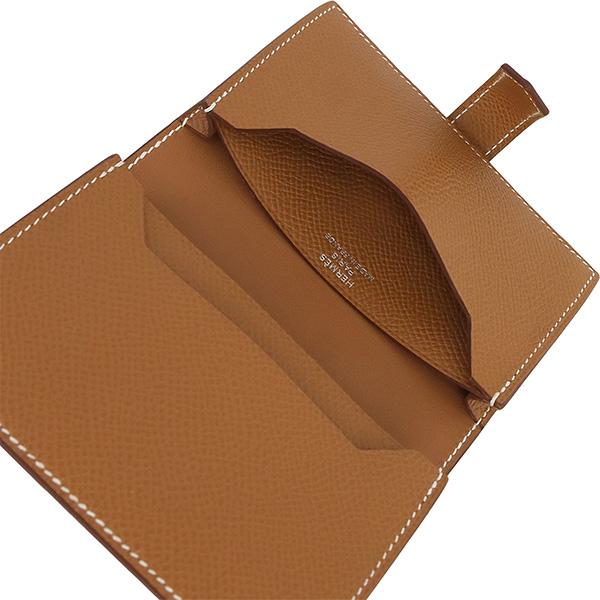HERMES エルメス カードケース ベアン エプソン ゴールド HERMES エルメス カードケース ベアン エプソン ゴールド