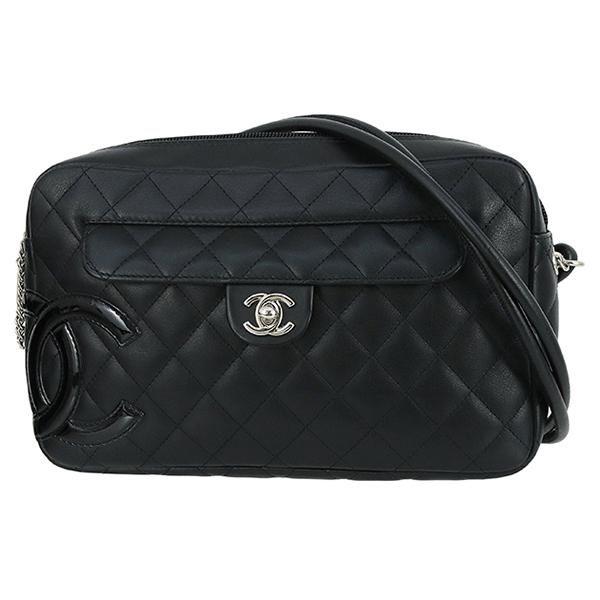 CAMBON シャネル ショルダーバッグ カンボンライン ブラック ピンク