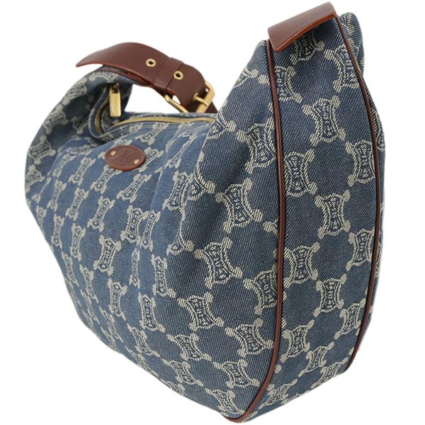 CELINE セリーヌ ショルダーバッグ マカダム デニム ブルー CELINE セリーヌ ショルダーバッグ マカダム デニム ブルー