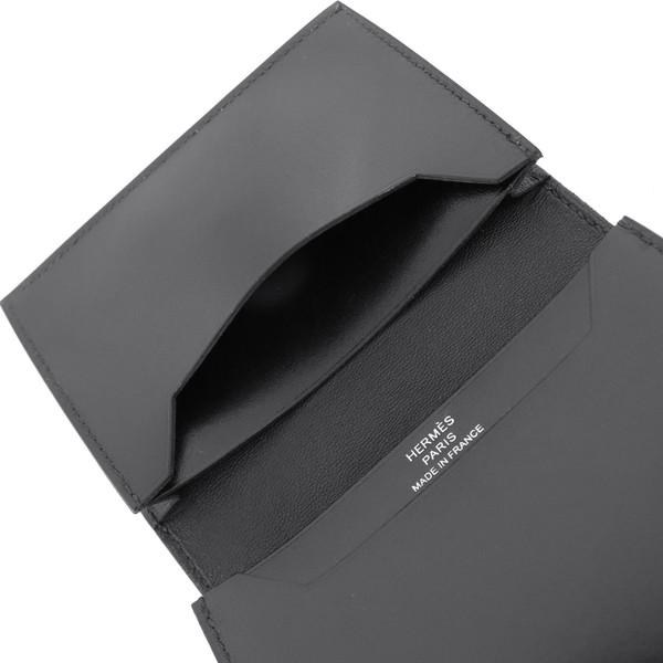 Bearn エルメス カードケース ベアン ボックスカーフ 黒 158158