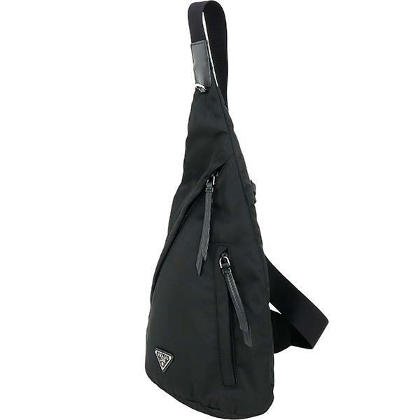 PRADA プラダ ボディバッグ Re-Nylon レザー 2VZ092 メンズ PRADA プラダ ボディバッグ Re-Nylon レザー 2VZ092 メンズ