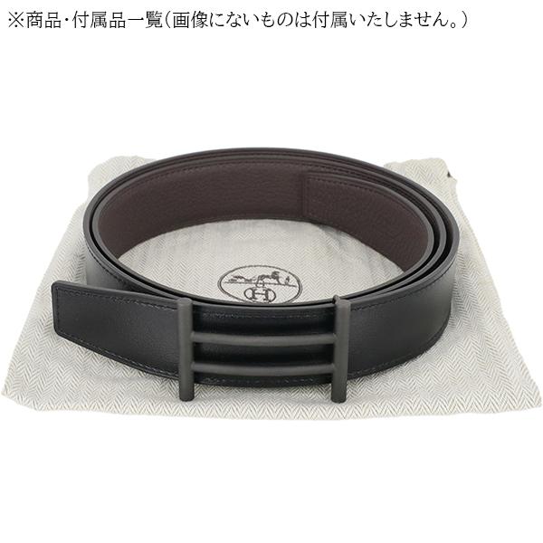 HERMES エルメス ライダー Hベルト ボックスカーフ トゴ レザー 