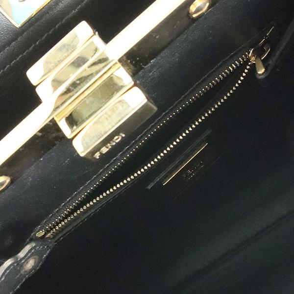 フェンディ 極美品 ミニ ピーカブー ボルドー ショルダー ハンドバッグ PEEKABOO フェンディ ピーカブー ミニ セレリア ハンドバッグ