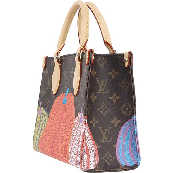 ルイヴィトン LOUIS VUITTON トートバッグ ショルダーバッグ レディース M46467 オンザゴー PM モノグラム パンプキン 1786｜brand-across｜03