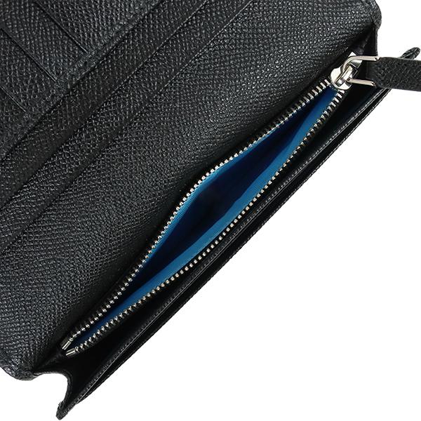 BVLGARI（ブルガリ） 二つ折り財布 マン ブラック ブルー 1977